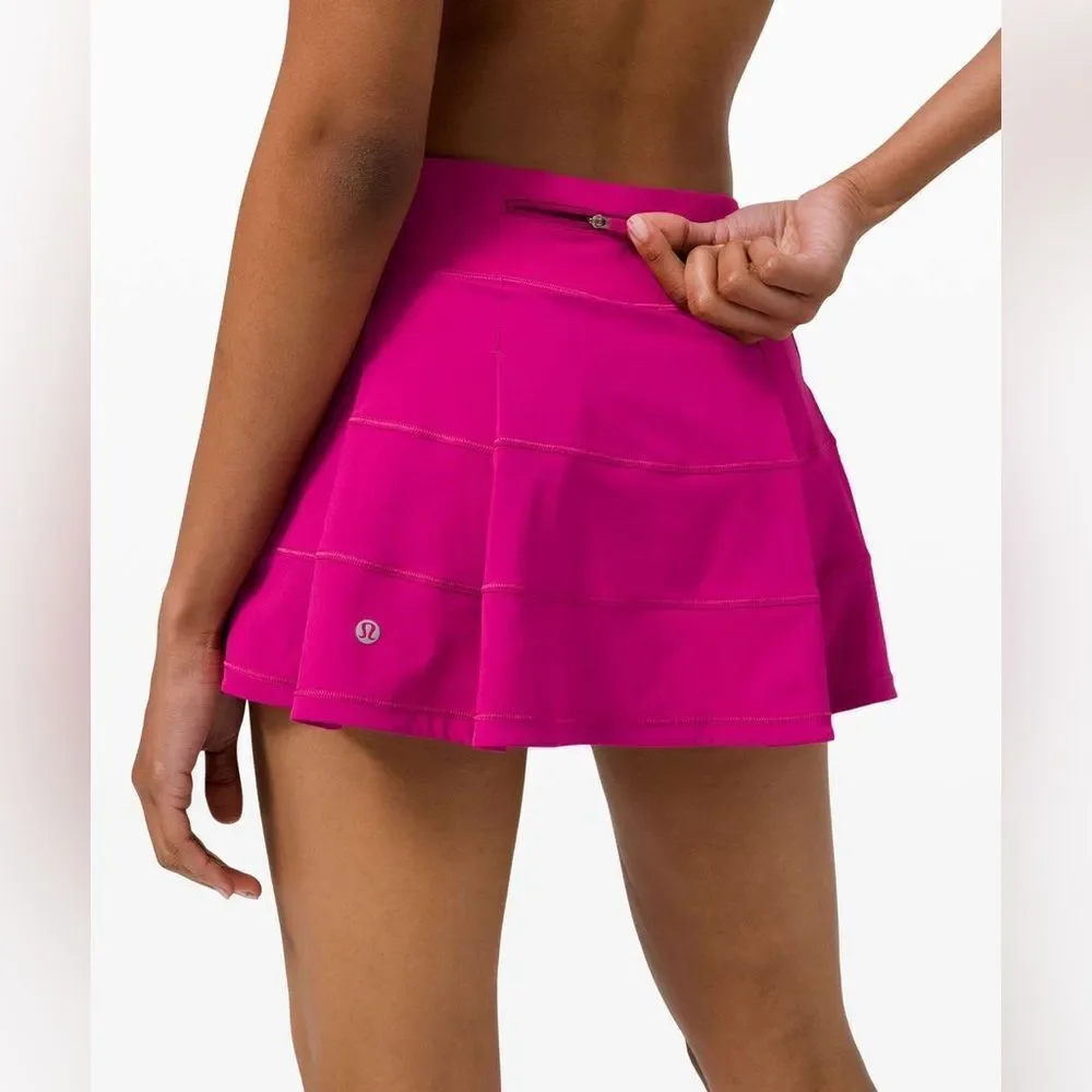 New Lululemon Pace Rival Mid Rise Skirt Ripened Raspberry Size 6